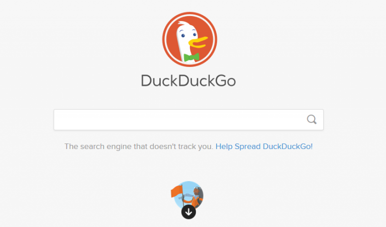 DuckDuckGo search engine screen shot
