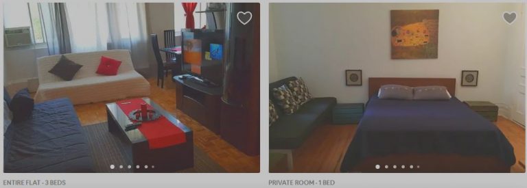 airbnb, montreal apartments, screen shot