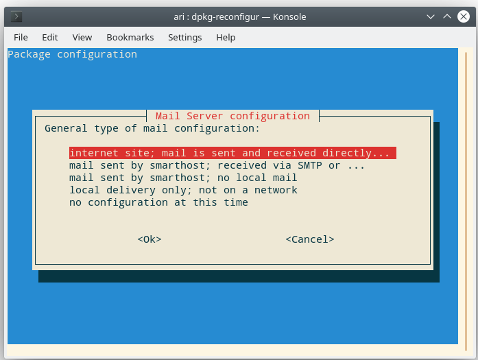 debian linux mail server installation