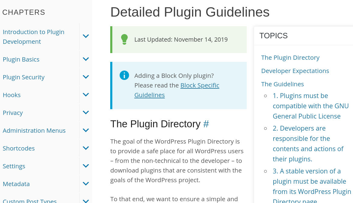 wordpress plugin guidelines: screen shot