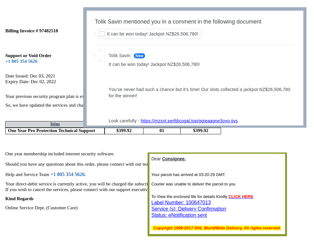 phishing email messages