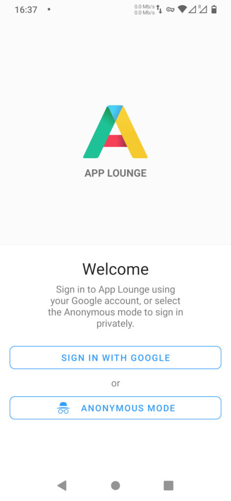 app lounge on eos smartphone